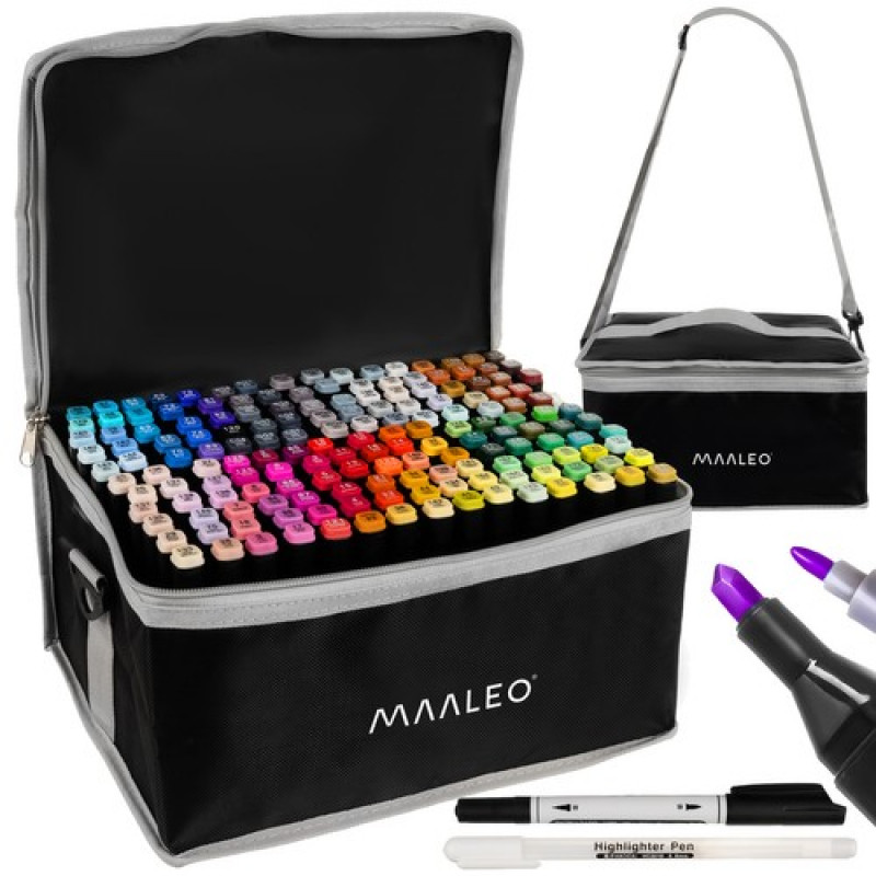 Double-sided markers/pens - set of 168 pcs