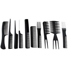 Soulima Hairdressing combs - set of 10 (11626-uniw)