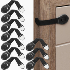 Iso Trade Security - lock for cabinets 10 pcs. black (13846-uniw)