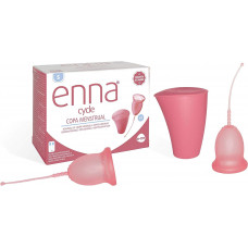 Enna Cycle Menstrual Cup (2 Cups + Sterile Box)(open box)
