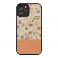 MAN&WOOD case for iPhone 12 Pro Max pink flower black