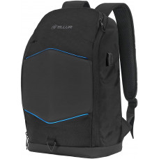 Tellur 15.6 Notebook Backpack Illuminated Strip, USB port, black,mugursoma