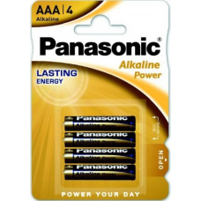 Panasonic LR03-4BB Alkaline Power AAA (LR03) BLISTERA IEPAKOJUMĀ 4GB.