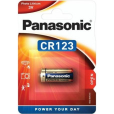 Panasonic CR 123 Blistera iepakojumā 1gb