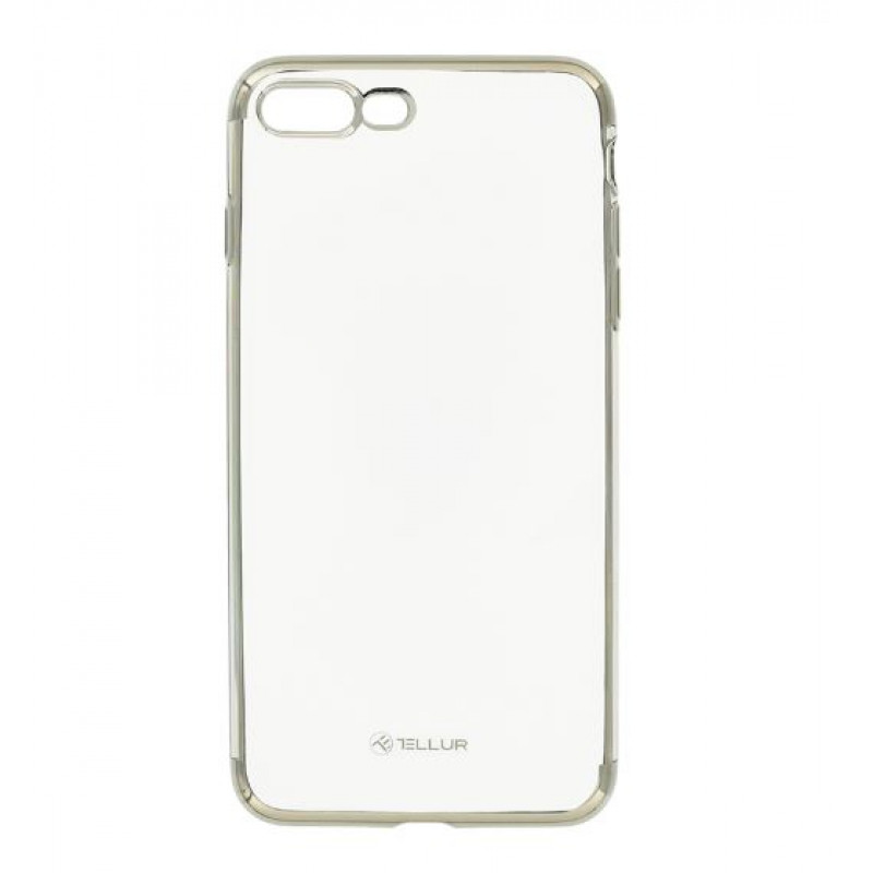 Tellur Cover Silicone Electroplated for iPhone 8 Plus silver