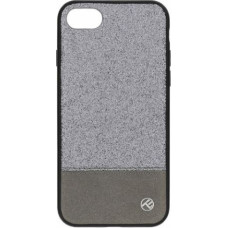 Tellur Cover Synthetic Leather Glitter II for iPhone 8 silver