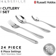 Russell Hobbs RH02224EU7 Marseille galda piederumu komplekts 24 gab
