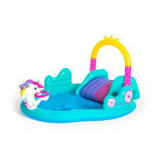 Piepūšams ūdens rotaļu baseins Magical Unicorn Carriage Play Center