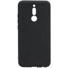 Evelatus Xiaomi Redmi 8 Soft Touch Silicone Case with Strap Black
