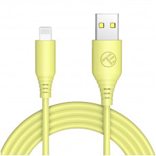 Tellur Silicone USB to Lightning cable 3A, 1m, yellow