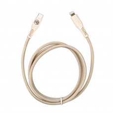 Tellur Green Data Cable Type-C To Lightning 2.4A PD20W 1m nylon cream