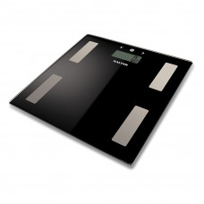 Salter 9150 BK3R melna stikla analizatora vannas istabas svari