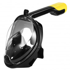 M2068G ir snorkelēšanas pilna sejas maska S/M melna