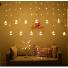 LED curtain lights hanging balls 3m 108LED warm white