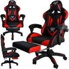 Datora spēļu krēsls - melns un sarkans (13837-uniw)