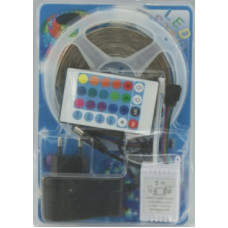 LED lente,SMD 3528 5m ūdensizturīgs daudzkrāsu + tālvadības pults