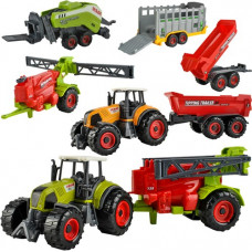 Traktoru rotaļlietu komplekts bērniem-6.gab (6136-uniw)