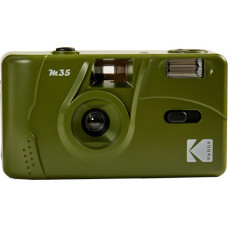 Kodak M35 filmu kamera ar zibspuldzi olīvu zaļā krāsā