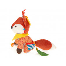 Sensory mascot fox stroller pendant