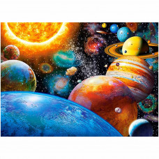 Puzzle 180el. Planets and their Moons - Planets and their Moons