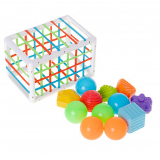 Flexible cube sorter toy plug-in rectangle