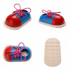 Educational set for learning to tie shoelaces 2 pcs.
