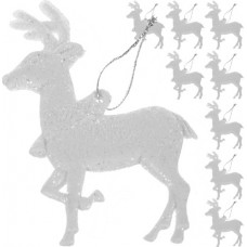 Christmas baubles - reindeer 9 pcs (17031-uniw)