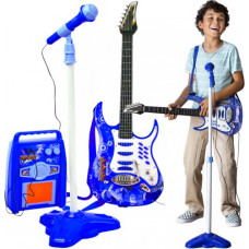 Bērnu elektriskā ģitāra+mikrofons+ pastiprinātājs (17366-uniw)