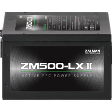Zalman ZM500-LXII 500W, Active PFC, 85%, 200-240V, EU,barošanas bloks