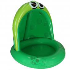 Inflatable pontoon pool with canopy frog 95cm