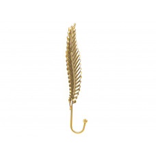 Hanger hook metal handle gold leaf 20cm