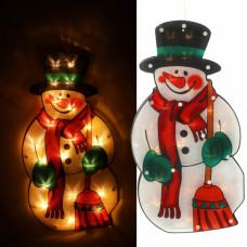 LED lampiņas piekarināmas Ziemassvētku dekorācijas sniegavīrs 45cm