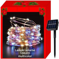 Saules Ziemassvētku lampiņas — 100 LED daudzkrāsu vadi (14843-uniw)