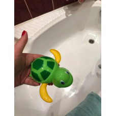 Ūdens bruņurupuča zaļa vannas rotaļlieta