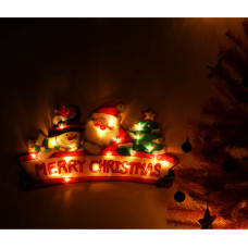 LED gaismas kulons Ziemassvētku rotājums Priecīgus Ziemassvētkus 45cm