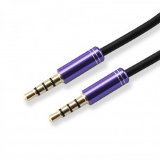 Sbox AUX kabelis 3.5mm to 3.5mm violets 3535-1.5U