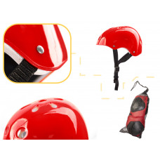 Helmet protectors for roller skateboarding adjustable red