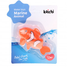 Oranža skrūvējama zivju vannas rotaļlieta