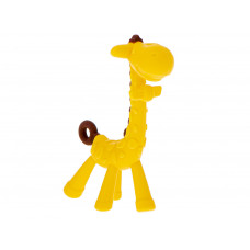 Silikona zobgrauzis,dzeltena žirafe