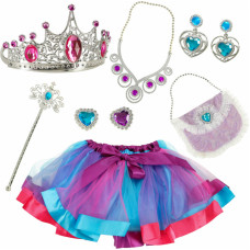 Costume queen costume princess crown handbag 9 elements