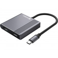 Sandberg 136-44 Divkāršs HDMI savienojums, izmantojot USB-Ck 2xHDMI+USB+PD