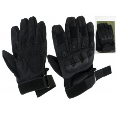 Military tactical gloves knuckle protection L black