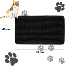 Cat litter box mat waterproof double layer 40x60cm