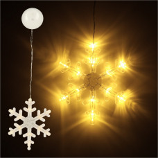 LED lampiņas piekarināmas Ziemassvētku dekorācijas sniegpārsliņa 45cm 10 LED