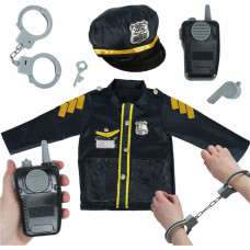 costume carnival costume policeman handcuffs set 3-8 years