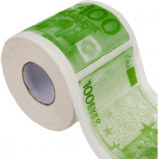 XL tualetes papīrs -  ar euro zīmi - banknotes (min pasūtījums 5gb) (16400-uniw)