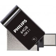 Philips USB 3.1 / USB-C Flash Drive Midnight black 64GB
