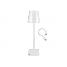 Uzlādējama galda lampa ar skārienslēdzi - balta-2W