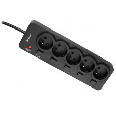 Tracer 46976 PowerGuard 1.8m Black (5 Outlets)