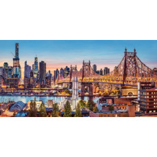 Puzzle 4000 elements Good Evening New York - Evening in New York 138x68cm